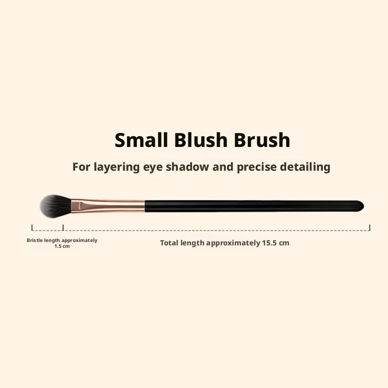 Affordable luxury black gold-small blush brush
