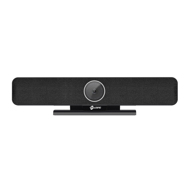 4K Smart Video Bar With AI Framing Auto Zoom and Speaker Tracking for Clear Audio and Video in Remote Conferences