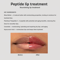 Baume à lèvres personnalisé à la vitamine C et aux peptides, SPF, éclaircissant et blanchissant pour lèvres foncées, marque privée