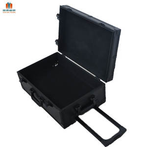 حقيبة نقل محمولة مخصصة من الألومنيوم لطاولة دي جي ومشغل أسطوانات الفينيل ومكبرات الصوت - Product Image 4