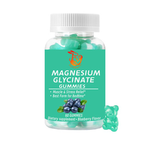 Low MOQ <b>Magnesium</b> Glycinate Gummies for Adult Bone Health & <b>Calm</b> Mood Sports Nutrition Supplement - Product Image 1