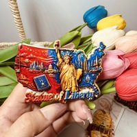 Aimant de réfrigérateur Statue de la Liberté de New York, États-Unis, Souvenir de voyage créatif, Décoration d'intérieur