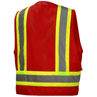 Chaleco de seguridad de alta visibilidad con logotipo y diseño personalizados para hombres y mujeres, chaleco de seguridad de tela transpirable para uso industrial.