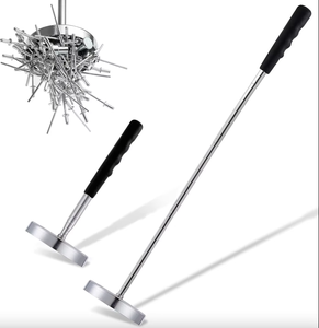Balayeuse magnétique télescopique pour jardin et cour Vis de détection de pièces Capacité de traction de 35LB Outil de ramassage magnétique rétractable de 8.6 " - 33" - Product Image 1