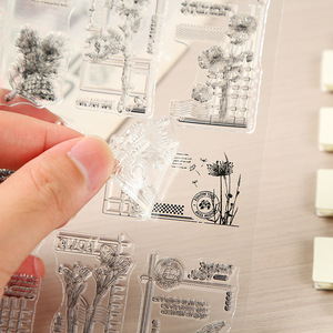 Fabricación de tarjetas Sello de hoja de silicona Ecológico TPR Patrones múltiples Sello de fotopolímero transparente - Product Image 4