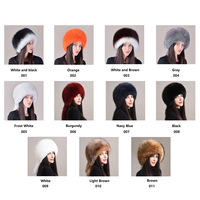 Chapeau d'hiver en fourrure de renard véritable pour femmes avec cache-oreilles queue moelleux doux chapeau chaud pour tenues activités de plein air
