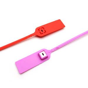 Kéo chặt chẽ con dấu nhựa kim loại chèn đuôi phẳng dùng một lần tùy chỉnh an ninh con dấu tag - Product Image 4