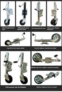 Rueda de Repuesto Sólida de 6 Pulgadas con Soporte Giratorio para Caravana y Remolque - Product Image 5
