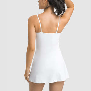 En çok satan kadınlar seksi Backless tenis Golf etek yumuşak naylon spor <span class=keywords><strong>2</strong></span> in 1 Yoga elbise - Product Image 2