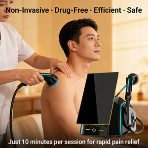 Ondes de choc focalisées multi-profondeurs avec 5 coussinets de gel interchangeables pour le soulagement profond des douleurs musculaires en médecine sportive - Product Image 3