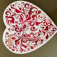 Boîtes cadeaux en forme de cœur OEM/ODM très vendues, ensemble de trois emballages pour bonbons avec capacité personnalisée, boîtes cadeaux vides pour faveurs