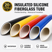 Gaine isolante en fibre de verre et silicone certifiée pour la protection des câbles industriels avec options de diamètre et de tension personnalisées