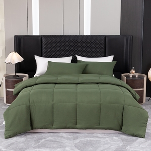 Bộ chăn ga gối đệm cao cấp cỡ Queen 100% sợi microfiber, kèm ga trải giường, trang trí nhà cửa, bán buôn - Product Image 3