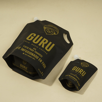 Pochettes souples personnalisées imprimées en héliogravure de qualité alimentaire 250ml 500ml 1L 2L avec bec verseur pour café, bière, eau minérale et autres liquides, avec trou de suspension