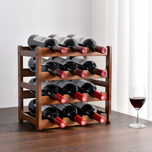 Estante para botellas <span class=keywords><strong>de</strong></span> vino con suelo <span class=keywords><strong>de</strong></span> <span class=keywords><strong>madera</strong></span> maciza personalizado, soporte para botellas <span class=keywords><strong>de</strong></span> <span class=keywords><strong>madera</strong></span>, organizador, estante <span class=keywords><strong>de</strong></span> almacenamiento, estante para vino <span class=keywords><strong>de</strong></span> <span class=keywords><strong>madera</strong></span> - Product Image 2