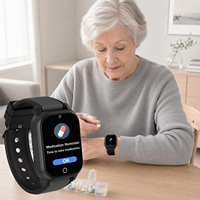 Montre connectée GPS 4G, écran carré, appels vidéo, surveillance de la santé, étanche IPX7, soins aux personnes âgées, bandes mondiales, certifiée CE