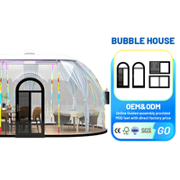 Dôme de camping en forme de bulle pour hôtels, Dôme modulaire préfabriqué pour complexes hôteliers