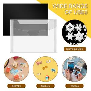 Sac de rangement pour tampons et matrices réutilisables AAGU et feuilles magnétiques en caoutchouc, ensemble de sacs de rangement pour matrices de découpe - Product Image 5