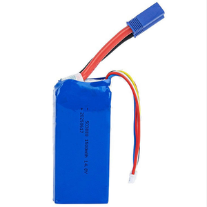 แบตเตอรี่โพลิเมอร์แบบโซลิดสเตท 14.8V1500mAh อัตราการคายประจุสูง 40C รุ่น 503880 สำหรับของเล่น ใช้งานได้ 800 รอบ - Product Image 5