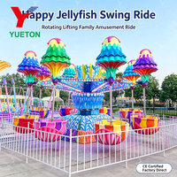 Manège Méduse Rotative Certifié CE pour Famille et Enfants, Équipement de Parc d'Attractions pour Fêtes Foraines et Salons de Fête