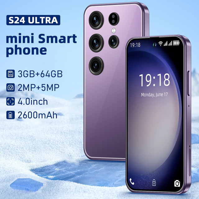 4.0 Inch Mini Smart Phone 3GB+64GB 2600mAh Battery Dual Camera Small Android Phone