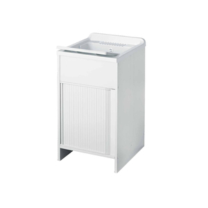 Lavatoio in Plastica da Esterno con Apertura a Persiana 50x50cm per Attrezzature di Lavaggio - Product Image 1