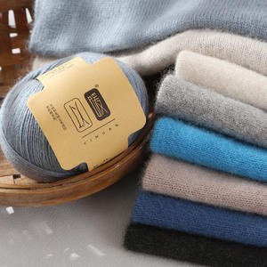 Pulls et écharpes tricotés à la main en fil de cachemire de qualité supérieure directe d'usine, fil chaud en mélange de cachemire et de laine <span class=keywords><strong>angora</strong></span> - Product Image 3