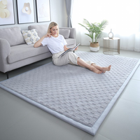 Tapis de sol en mousse Jacquard Sherpa Fleece 2CM pour salon, antidérapant, en éponge, style Tatami japonais pour enfants