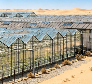 Structure de serre en verre multi-chapelles clé en main, résistante aux intempéries, pour l'agriculture commerciale et la culture de cultures, prix usine - Product Image 1
