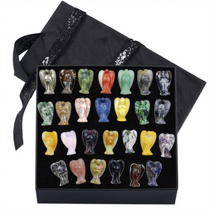 Di cristallo di alta qualità angelo naturale energia di guarigione di pietra materiale misto intagliato incisione nuovo arrivo per regali di amore - Product Image 4