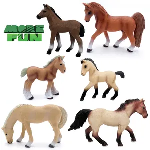 Tuyệt vời tay nghề PVC động vật đồ chơi thực tế nhỏ hanoverian figurine thân thiện với môi Ngựa đồ chơi