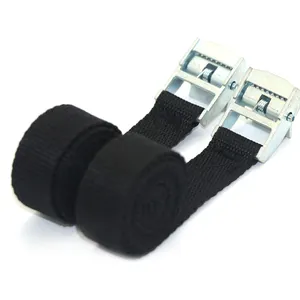 nylon packing strap 25mm lashing webbing belt strong puller ratchet tie down cargo strap with metal buckle