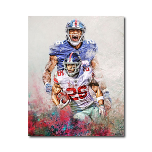 Vente en gros de <span class=keywords><strong>New</strong></span> <span class=keywords><strong>York</strong></span> Giants Impressions sur toile Giants Football Impressions Art mural sportif pour la décoration de la maison - Product Image 6