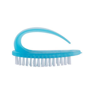 Mini cepillo de uñas de plástico, herramienta de limpieza y masaje para el cuidado de las uñas, 8.5x3.5x5cm, forma de pelo plano, varios colores, personalizable - Product Image 3