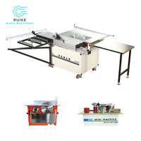 Scie à panneaux miniature WANJIA, scie de table pliante de précision pour le travail du bois avec moteur principal de style horizontal réglable