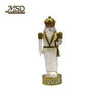 Figura de Cascanueces de Acrílico con Luces LED, Decoración Navideña para Puerta, Regalo de Navidad, Venta al Por Mayor
