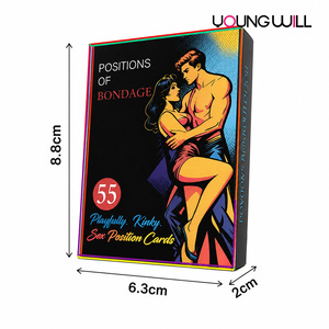 Cartas de Juego para Parejas, 55 Cartas con Posiciones, Juego de Cartas para Citas Nocturnas, Juego de Roles, Preliminares, OEM ODM, Cartas de Posiciones Sexuales - Product Image 6