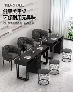 Kelly Beauty Salon Furniture Package <b>Nail</b> Bar Desk Manicure <b>Table</b> Luxury Tufted Manicure <b>Tables</b> With Chair - Product Image 4