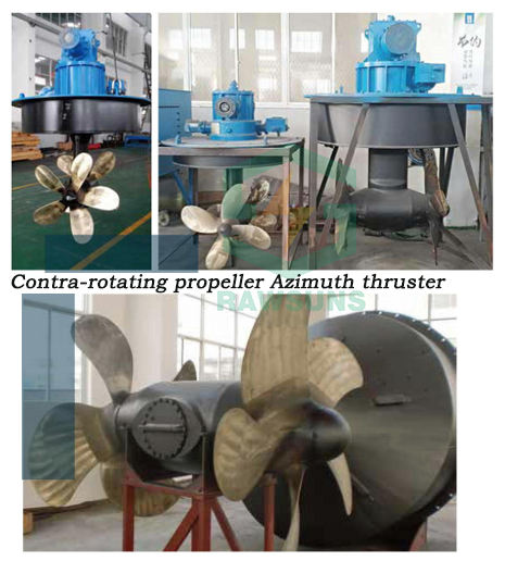 Azimuth Thruster 360° Rotation Marine Propulsion with Propeller for ...