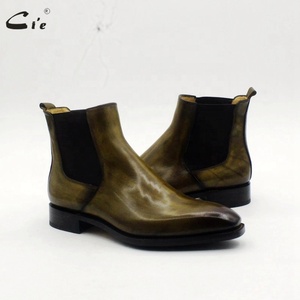 <span class=keywords><strong>Botas</strong></span> <span class=keywords><strong>Chelsea</strong></span> de Tobillo Cie A217 de Cuero de Becerro de Grano Completo Hechas a Mano para Hombre Otoño/Invierno - Product Image 6