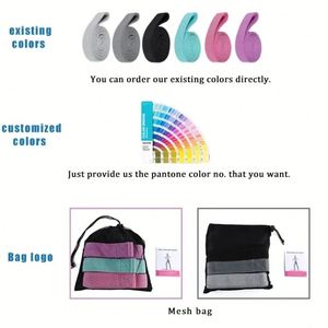 YIWU Custom ized Private Label Logo Übung Pull up Assist Long Fitness Stoff Widerstand <span class=keywords><strong>Loop</strong></span> Bands Set - Product Image 3