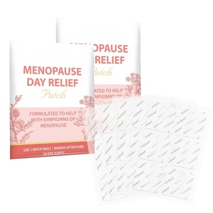 Nouveau produit : Patch transdermique pour la ménopause avec ingrédients naturels à base de plantes, soulagement quotidien, patch topique - Product Image 1