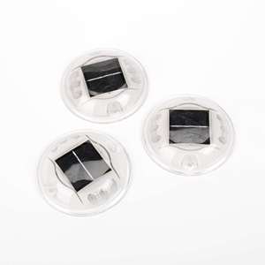 Постоянно мигающий круглый пластиковый мини-светодиодный дорожный светильник на солнечной батарее - Product Image 2