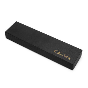 Customized Bronzing Paper Cardboard Gift Packing Box Chocolate Truffle Packaging Box With Inserts