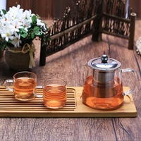 Service à thé en verre, théière en verre, infuseur à thé en verre borosilicate avec infuseur amovible, offre spéciale