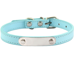 <span class=keywords><strong>Collar</strong></span> de Lujo para Perros y Gatos de Material PU con Grabado y Campana - <span class=keywords><strong>Collar</strong></span> para Mascotas Pequeñas - Product Image 2