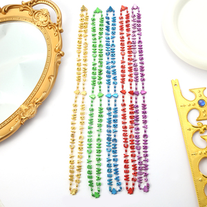 Vente en gros de collier et guirlande de <span class=keywords><strong>perles</strong></span> avec lettres pour décoration de sapin de Noël - Product Image 6