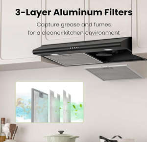 เครื่องดูดควันขนาดเล็ก600มม. เครื่องดูดควันอากาศแบบ<span class=keywords><strong>บา</strong></span>งเฉียบ - Product Image 4