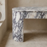 Table d'entrée multifonctionnelle en marbre au design minimaliste italien, mobilier pour la maison, villa, hôtel