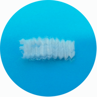 Fibre discontinue polyester recyclée blanche à faible fusion 4d 51mm